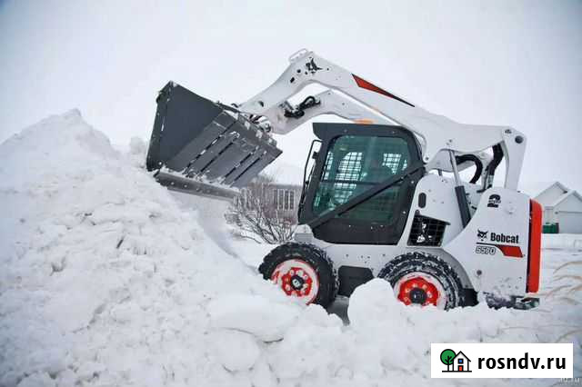Услуги минипогрузчика bobcat чистка, уборка снега Курск - изображение 1
