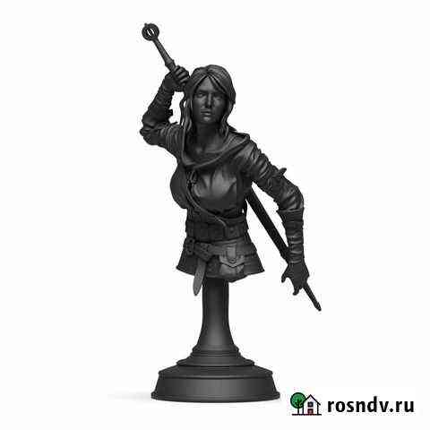 Цири (Ciri Witcher) модель фигурка бюст Кострома