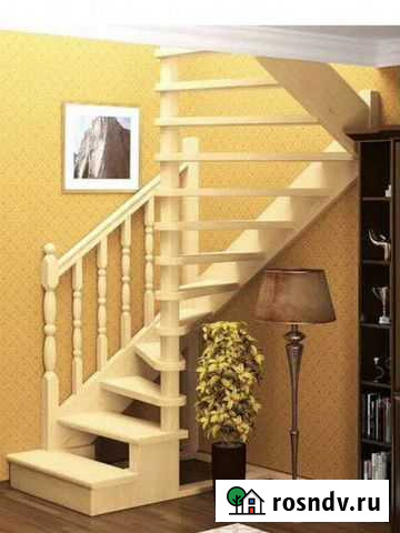 Лестница из дерева Каменка - изображение 1
