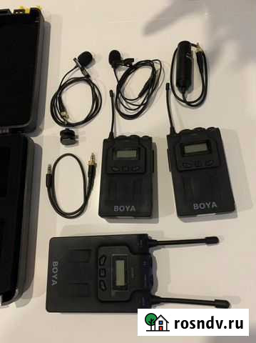 Микрофон петличный беспроводная система boya BY-MW Тольятти - изображение 1