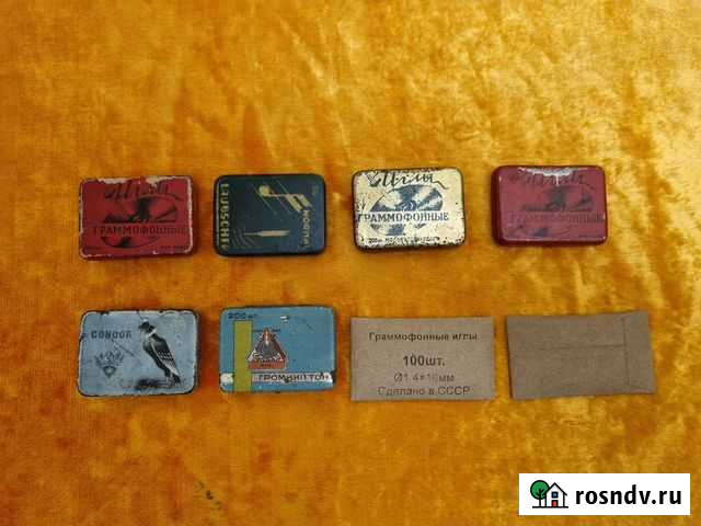 Иглы для патефона. Коробочки Березовский - изображение 1