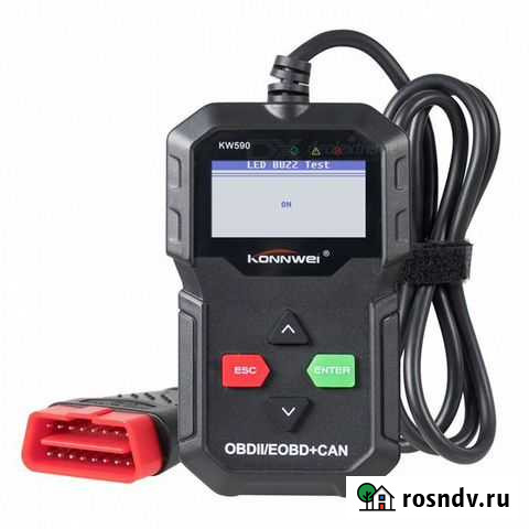 Автосканер портативный OBD konnwei KW-590 Новосибирск - изображение 1