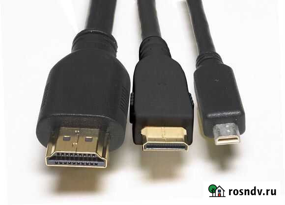 Кабель hdmi, hdmi - mini, micro hdmi Нефтеюганск - изображение 1