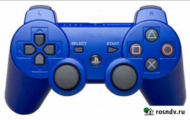 Джойстик PS3 синий (без вибрации) Омск - изображение 1