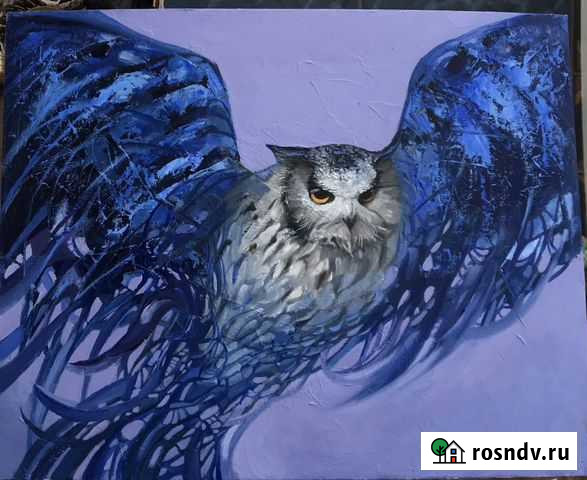 «Мистическая сова» (холст, масло) Новокузнецк - изображение 1
