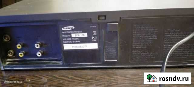 Видеомагнитофон samsung. В рабочем состоянии Саратов - изображение 1