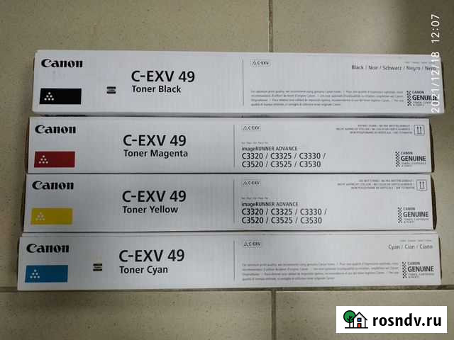 Картриджи на мфу Canon C-EXV 49 Каменск-Шахтинский - изображение 1