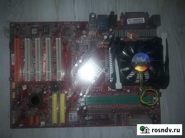 Материнская плата s478 MSI MS-7043 PT8 Neo-V Новосибирск - изображение 1