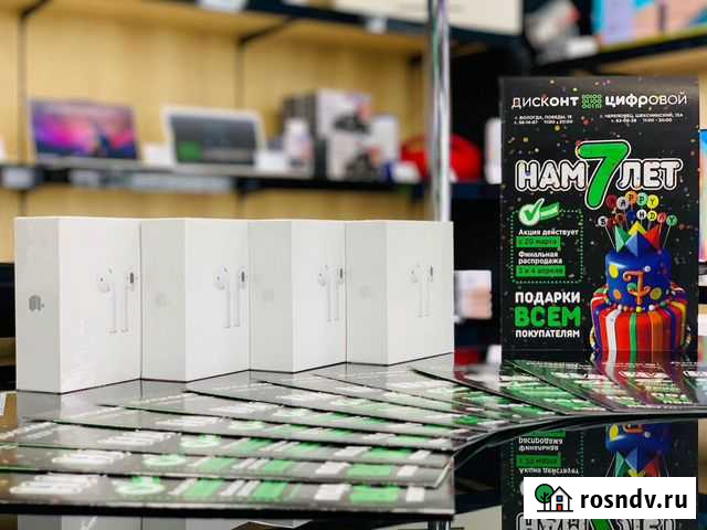 New/Apple Airpods 2/2019г/в наличии/Оригинал Кострома - изображение 1