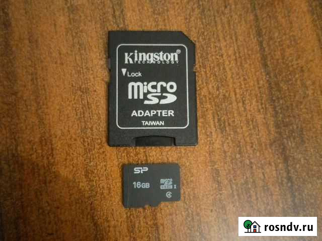 Карта памяти MicroSD HC I 16Gb + адаптер Воронеж - изображение 1