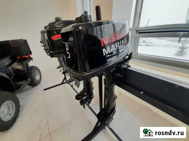 Лодочный мотор Nissan Marine 5 Л.С Б/У Новосибирск - изображение 1