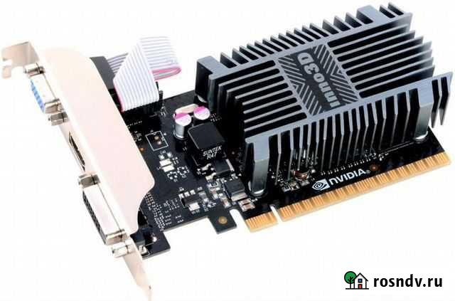 Видеокарта GeForce GT 710 LP 1GB Кыштым - изображение 1