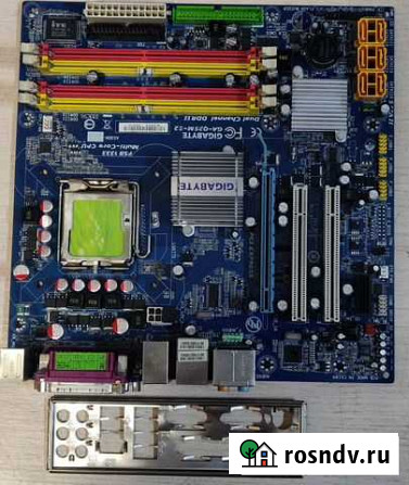 Мат. плата Gigabyte GA-Q35M-S2, LGA775, DDR2 Красноярск - изображение 1