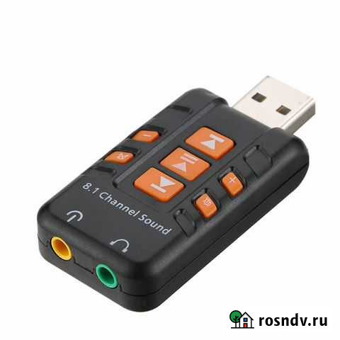 Внешняя USB звуковая карта (новая) Кемерово - изображение 1