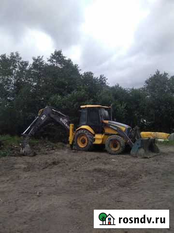 Чистка снега. Услуги экскаватора-погрузчика аренда Петрозаводск - изображение 1