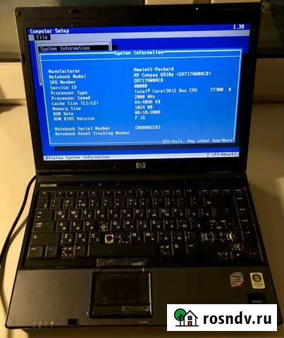 Ноутбук hp compaq 6910p Видное - изображение 1
