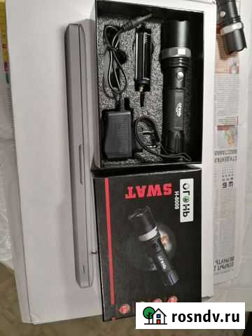 Фонарик аккумуляторный. Зумм. Коробка. Новый Арзамас - изображение 1