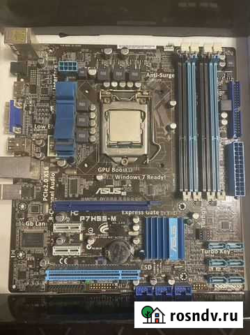 Материнская плата lga 1156 +i3(530) 2.93 Ghz Новый Уренгой - изображение 1