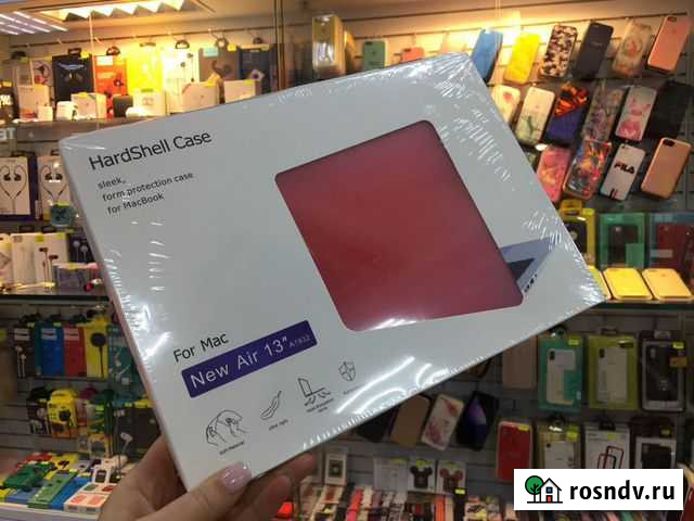 Кейс MacBook Air 13 2019 матовый красный Пермь - изображение 1