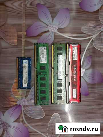 Оперативная память ddr4 4gb ddr3 2+2gb Волгоград - изображение 1