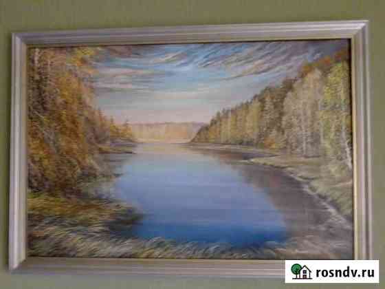 Картина маслом, с автографом Кемерово