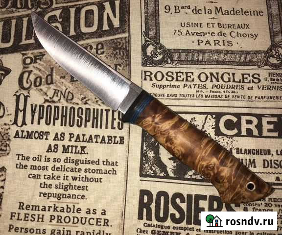 Нож ручной работы из порошковой стали м390 Курган - изображение 1