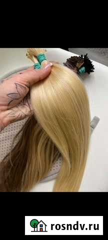 Волосы для наращивания 60 см блонд Ростов-на-Дону - изображение 1