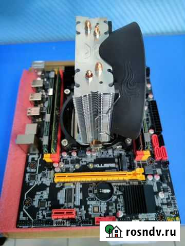 Комплект мат. плата + процессор 6 ядер + 16 гб озу Абакан - изображение 1