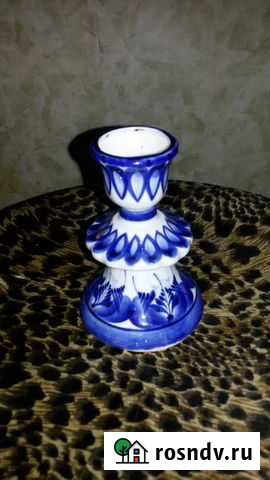 Гжель подсвечник и петушок Подольск - изображение 1