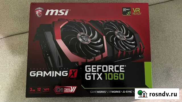 Видеокарта MSI nvidia GeForce 1060 3гб Gaming X Петрозаводск - изображение 1