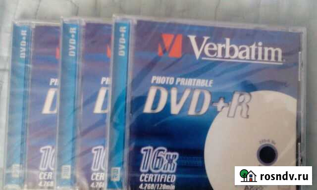 Диски Verbatim DVD+R photo и CD-rw Волгоград - изображение 1