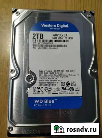Жесткий диск 3,5 2Тб WD Blue 7200об/мин Тула - изображение 1