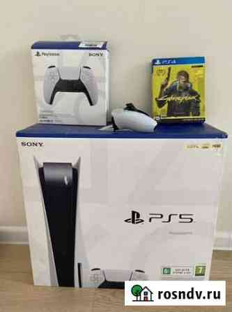 Sony Playstation 5 с дисководом + 2 джоя и игра Новороссийск