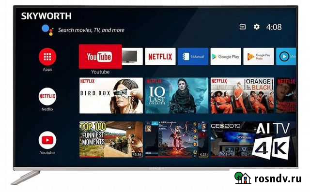 Телевизор 50 дюймов Skyworth 50g2a 4K Ultra HD Ковылкино - изображение 1