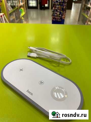 Беспроводное зу Hoco CW24 Handsome, 3в1, 5V/2A Бийск - изображение 1