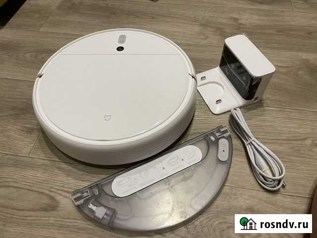 Робот пылесос xiaomi с влажной уборкой 1с vacuum m Симферополь - изображение 1