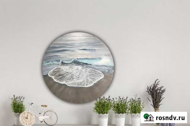 Картины на кремчужный прилив Морской пейзаж Саратов - изображение 1