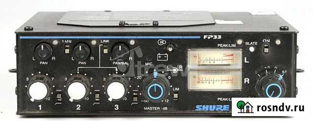 3-канальный стереофонический микшер Shure FP33 Красногорск - изображение 1