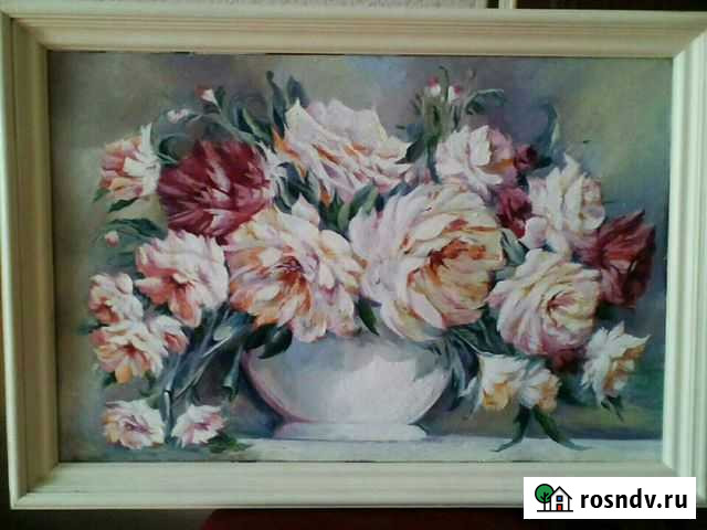 Картина Пионы маслом на холсте Пенза - изображение 1