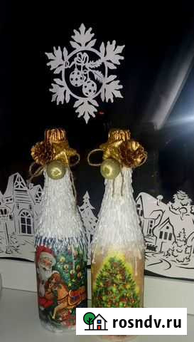 Новогоднее оформление шампанского Урай - изображение 1