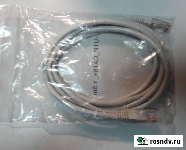 Патч корд Кабель для сети Витая пара 1.5м Сat.5E Санкт-Петербург - изображение 1