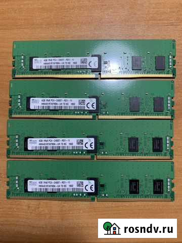 Серверная память 4GB DDR4 2400MHz Hynix Астрахань - изображение 1