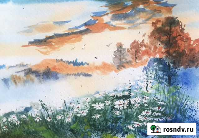 «Утро» акварель 14,8х21 см Благовещенск - изображение 1