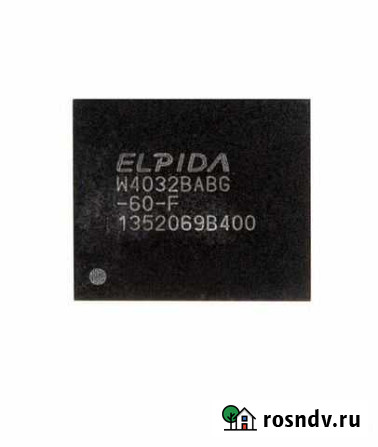 Видеопамять gddr5 512MB elpida H4032babg-60-F(16ш) Новосибирск - изображение 1