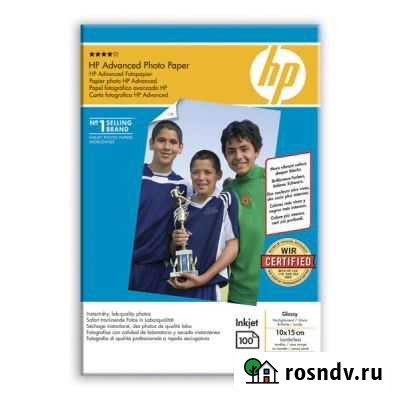 Фотобумага HP Q8692A 10x15 250г/м глянцевая 100л Новосибирск - изображение 1