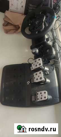 Игровой руль с педалями и коробкой Ишимбай - изображение 1