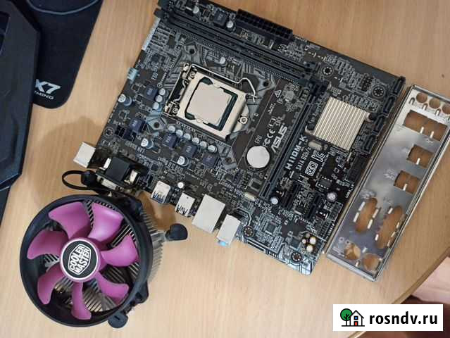 Материнская плата 1151 + процессор i5 7400 + ddr4 Копейск - изображение 1