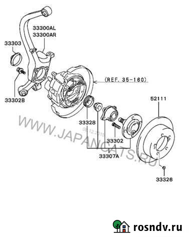 Ступица задняя dacf1091A (Koyo) Оса - изображение 1