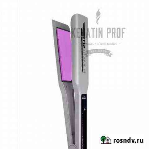 Утюжок титановые пластины MZ titanium серебристый Лух