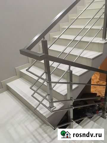 Перила сварные. Перила из нержавеющей стали Магас - изображение 1